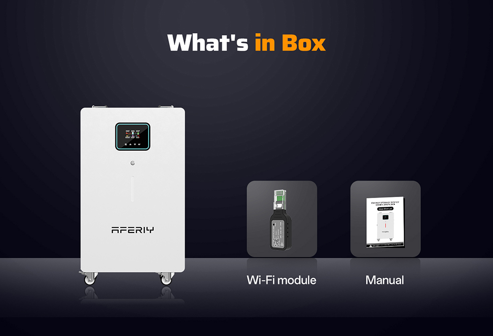 AFERIY PH062 6200W Home Energy Storage Power Station, 5120Wh LiFePO4 Battery, 6500W Max Solar Input, 120A MPPT, Pure Sine Wave Inverter, On/Off-Grid, Dual AC Outputs, WiFi & GPRS Remote Monitoring, for Home Backup & Off-Grid Use