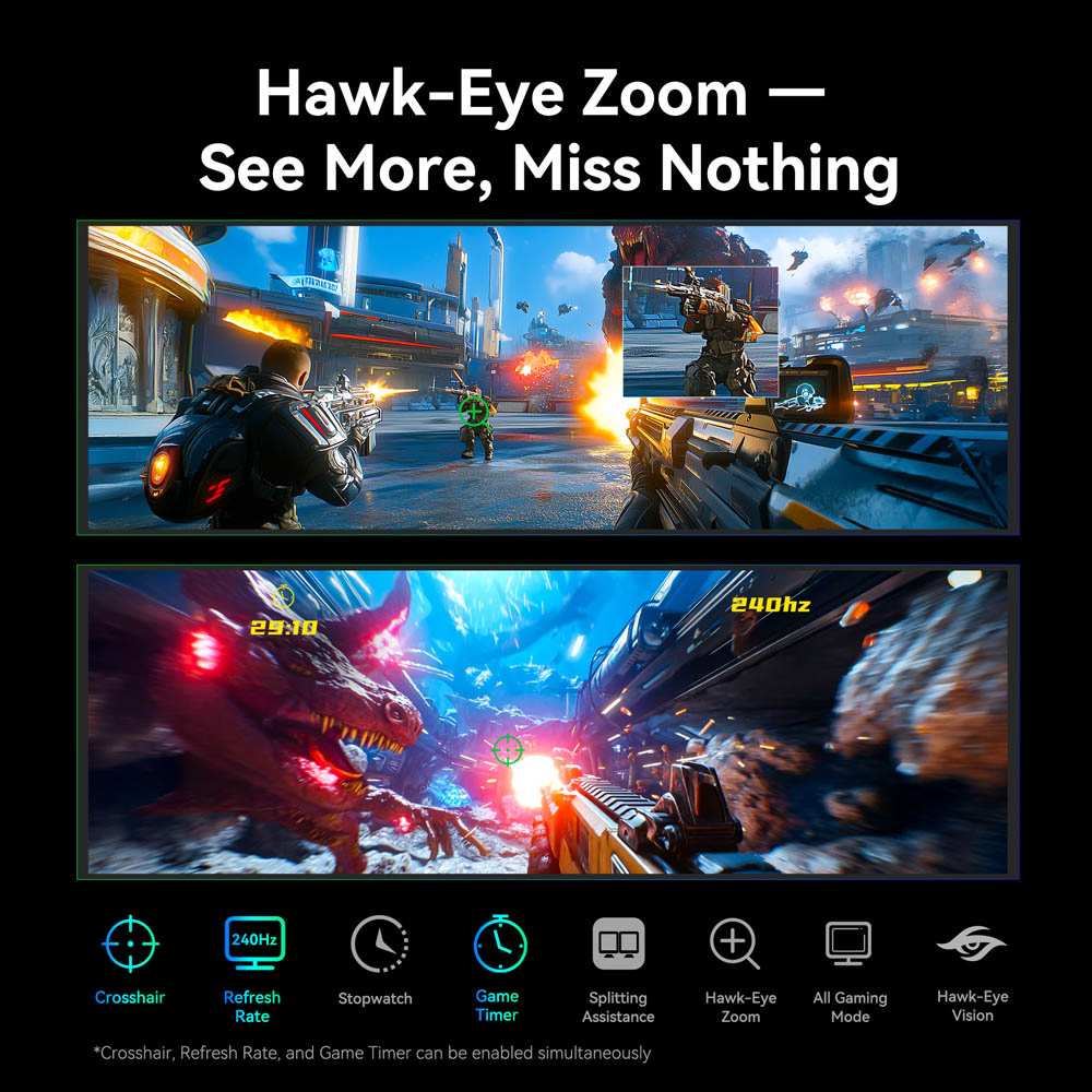 TITAN ARMY C49C1S Gaming-Monitor, 49 Zoll (124,5 cm) Curved-VA-Bildschirm (1800R), Dual-QHD-Auflösung (5120 × 1440), 240 Hz Bildwiederholfrequenz, 1 ms MPRT, HDR400, KVM-Anschluss, Bild-in-Bild/Bild-vor-Bild-Funktion, Game+, FreeSync- und G-Sync-kompatibel, 1 × HDMI 2.1, 2 × DisplayPort 1.4, 1 × USB-C, 1 × Audioanschluss, VESA-Halterung (75 × 75 mm)