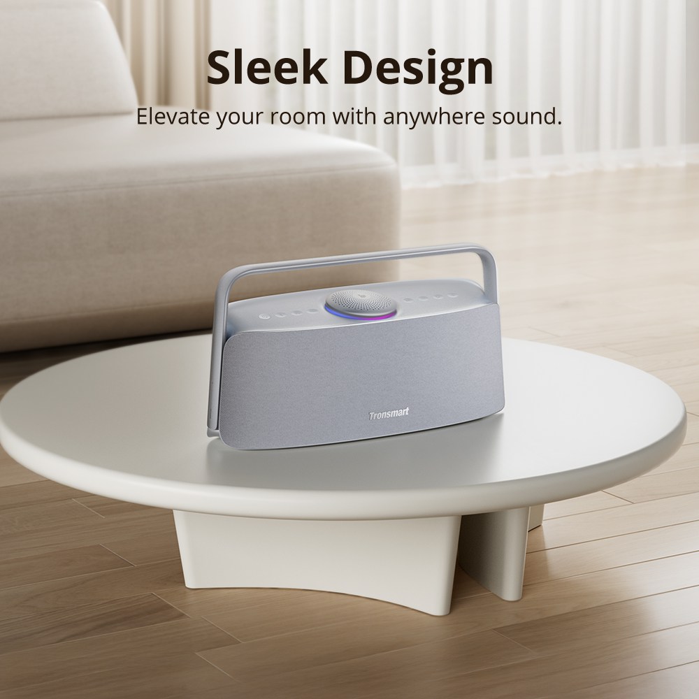 Tronsmart Fiitune X30 otthoni audio hangszóró, 80 W-os térbeli hangzás, nagy felbontású LDAC vezeték nélküli hangzás, 2.2.1 akusztikus rendszer, 40 kHz-es hangtartomány, Bluetooth 5.3, IPX6 vízállóság, 14 órás lejátszási idő