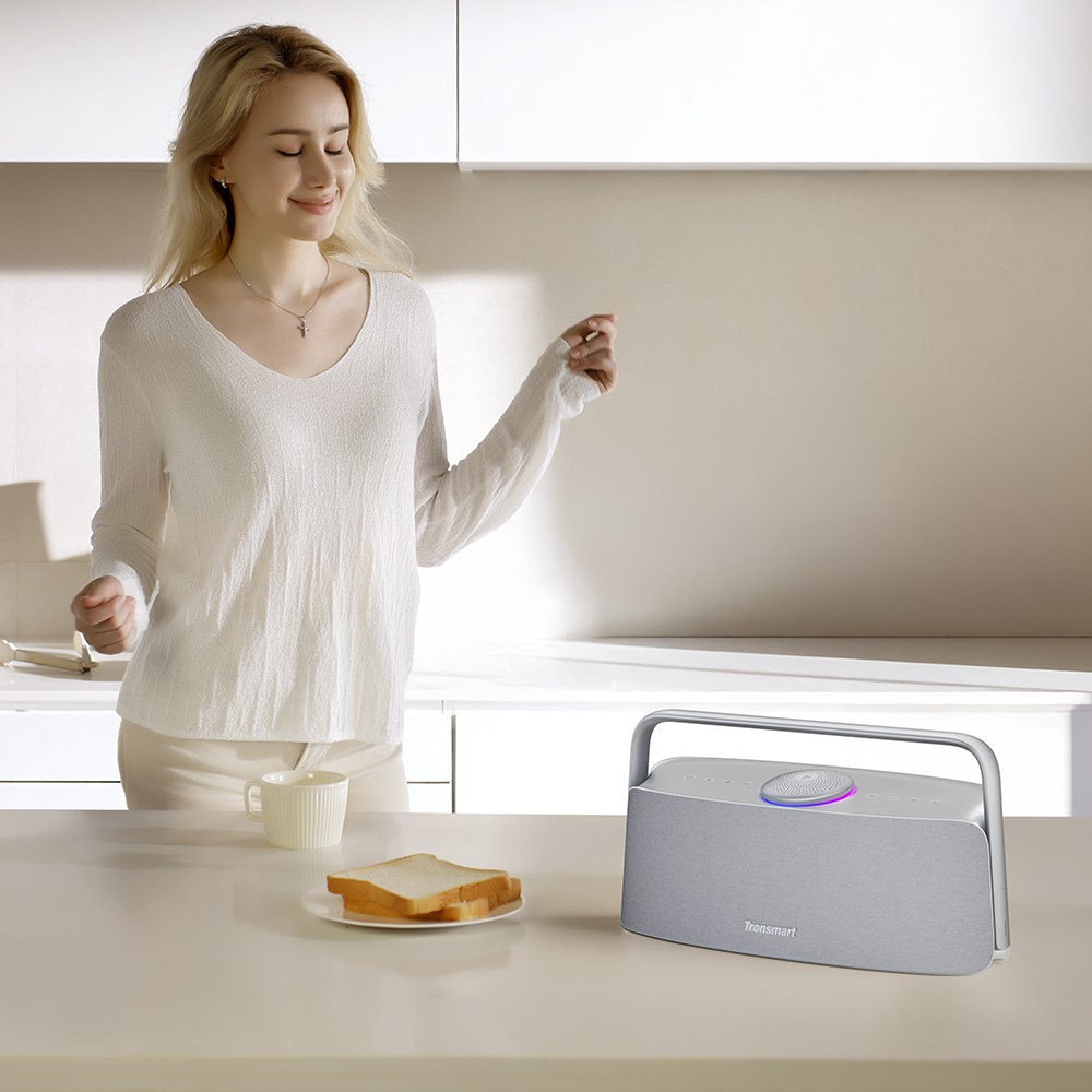 Tronsmart Fiitune X30 otthoni audio hangszóró, 80 W-os térbeli hangzás, nagy felbontású LDAC vezeték nélküli hangzás, 2.2.1 akusztikus rendszer, 40 kHz-es hangtartomány, Bluetooth 5.3, IPX6 vízállóság, 14 órás lejátszási idő