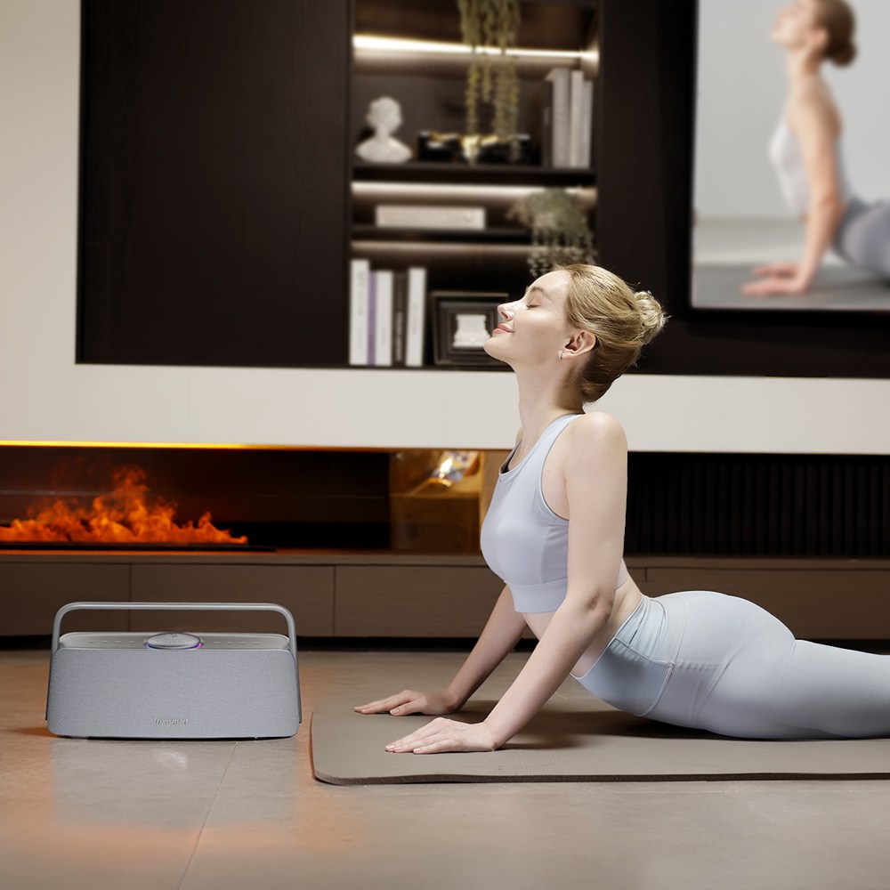 Tronsmart Fiitune X30 otthoni audio hangszóró, 80 W-os térbeli hangzás, nagy felbontású LDAC vezeték nélküli hangzás, 2.2.1 akusztikus rendszer, 40 kHz-es hangtartomány, Bluetooth 5.3, IPX6 vízállóság, 14 órás lejátszási idő