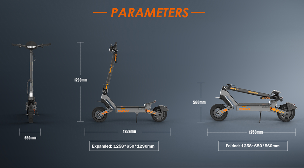 KuKirin G2(VMP) Trottinette électrique, moteur 500W, batterie 48V 15.6Ah, vitesse maximale 25 km/h, autonomie 65 km, pneus sans chambre à air de 10 pouces, freins à disque doubles, 20 ° Escalade, étanche IPX4, charge maximale de 120 kg