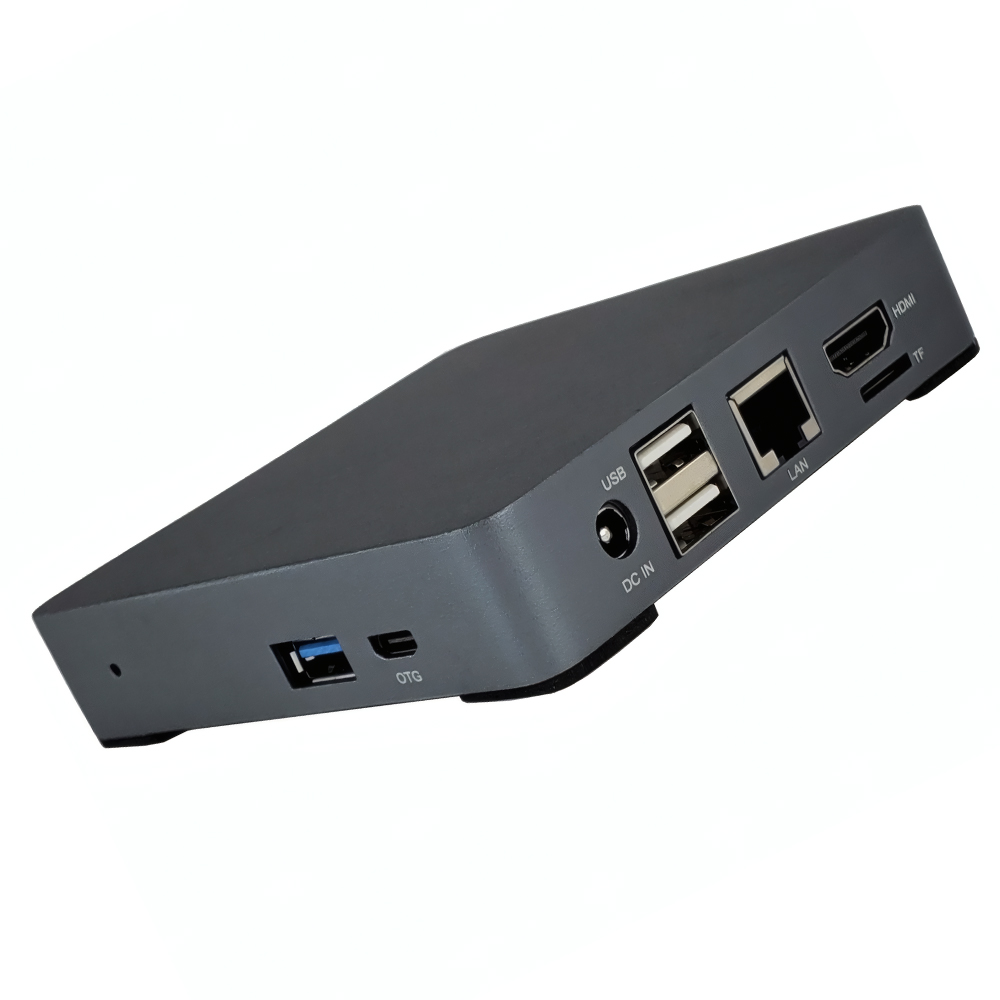 X36-mini Mini PC, RK3566 Quad-Core Cortex-A55 Up to 1.8GHz, 2GB DDR4 32GB eMMC, HDMI 2.0 4K Output, 3×USB, RJ45 Gigabit LAN, 2×3.5mm Audio, WiFi 5, Bluetooth 4.2, Android 15/Linux