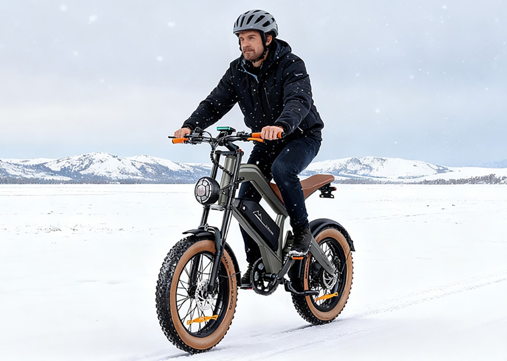 ZONVEER M20 Electric Bike, 1500W Peak (750W Rated) Geared Hub Motor, 48V 18.2Ah Battery, 55km/h Max Speed, 100km Range, Full Suspension, 20