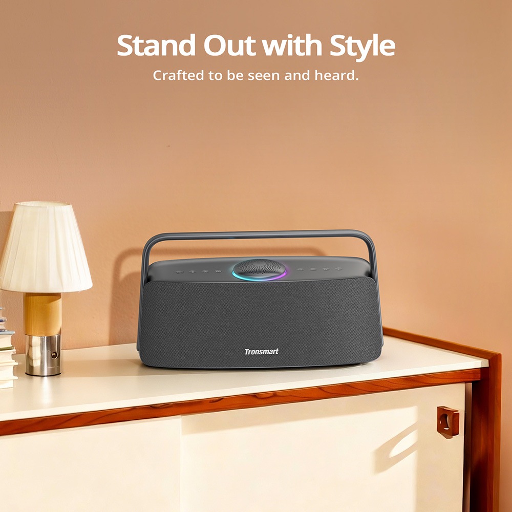 Tronsmart Fiitune X30 otthoni audio hangszóró, 80 W-os térbeli hangzás, nagy felbontású LDAC vezeték nélküli hangzás, 2.2.1 akusztikus rendszer, 40 kHz-es hangtartomány, Bluetooth 5.3, IPX6 vízállóság, 14 órás lejátszási idő