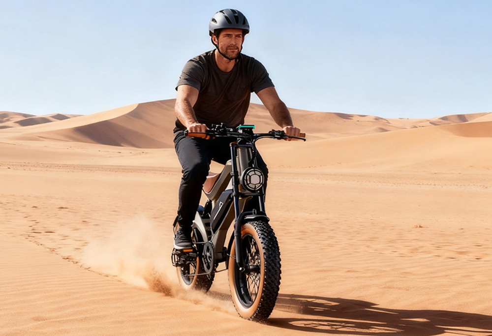 ZONVEER M20 Electric Bike, 1500W Peak (750W Rated) Geared Hub Motor, 48V 18.2Ah Battery, 55km/h Max Speed, 100km Range, Full Suspension, 20