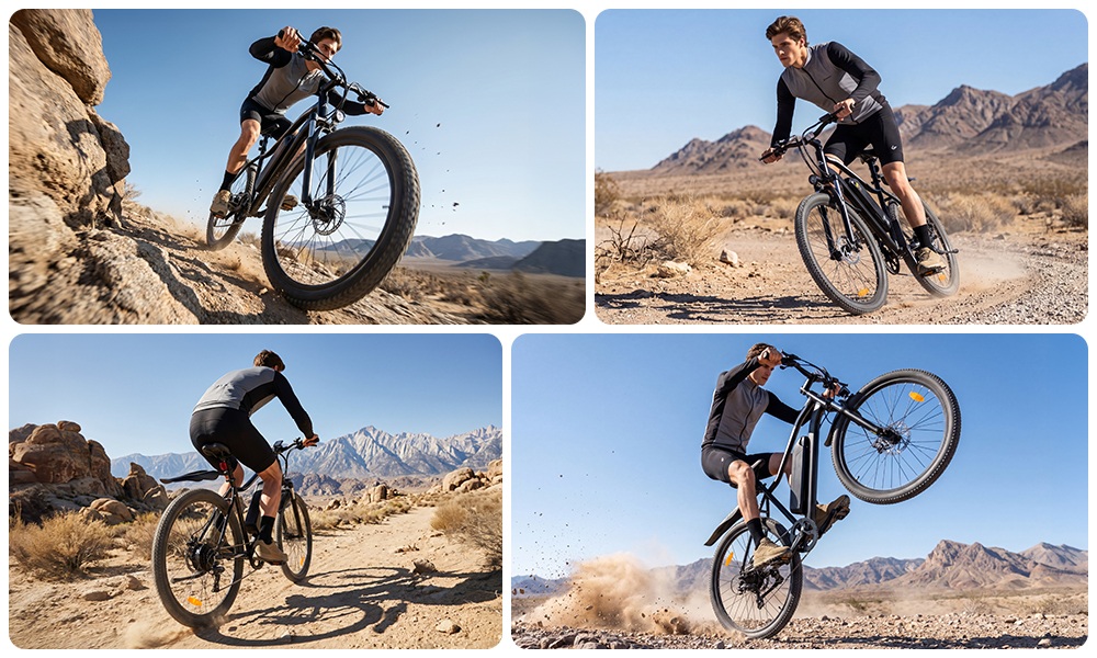 EB3S Elektrofahrrad, 350-W-Motor, 36-V-15-Ah-Akku, 35 km/h Höchstgeschwindigkeit, 90 km Reichweite, 5 Geschwindigkeitsstufen, 26