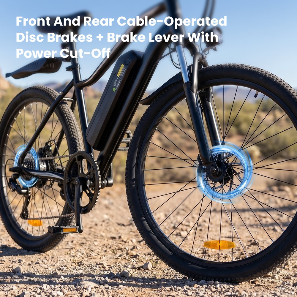EB3S Elektrofahrrad, 350-W-Motor, 36-V-15-Ah-Akku, 35 km/h Höchstgeschwindigkeit, 90 km Reichweite, 5 Geschwindigkeitsstufen, 26