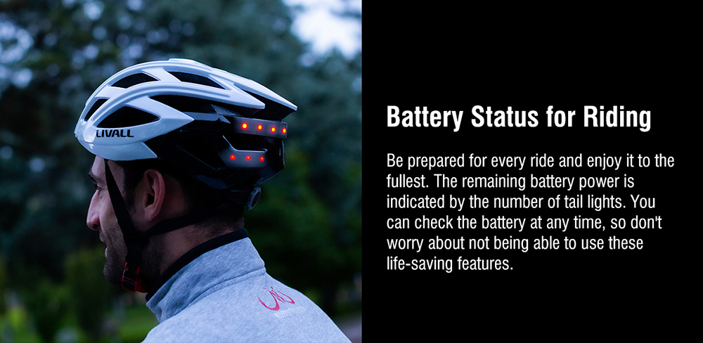 LIVALL BH60SE Neo Smart Helmet, Fall Detection & SOS Alert, Auto Brake Warning, Auto On/Off, Handlebar Remote, PTT Walkie-Talkie, 24 Air Vents - White