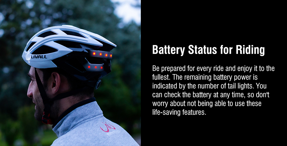 LIVALL BH60SE Neo Smart Helmet, Fall Detection & SOS Alert, Auto Brake Warning, Auto On/Off, Handlebar Remote, PTT Walkie-Talkie, 24 Air Vents - White