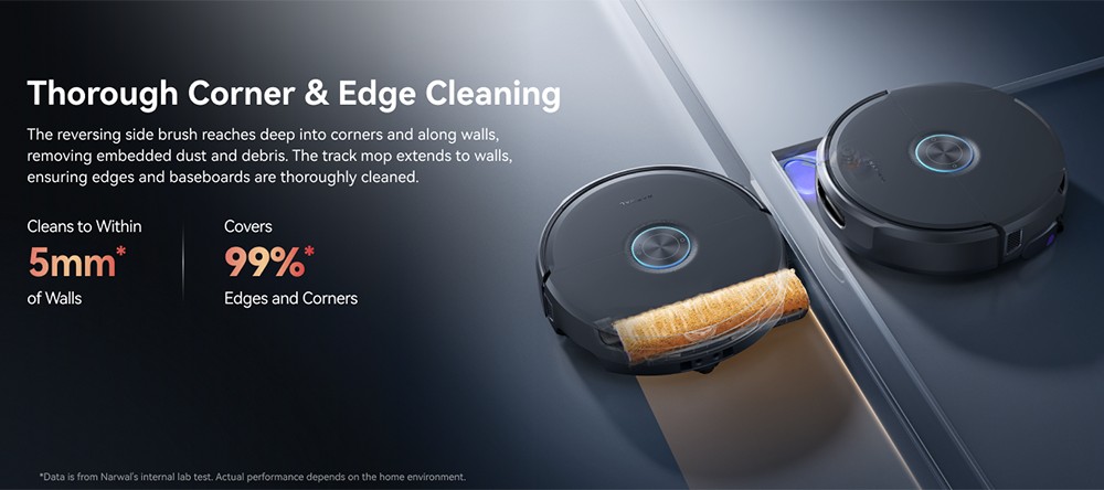Narwal Flow 2 Robot Vacuum & Mop, 31,000Pa Suction, Dual 1080P AI Vision, Hidden LiDAR Navigation, 100°C Hot Water Self-Cleaning, 7000mAh Battery, Zero-Tangle System, 2.4L Auto Dust Collection, 120-Day Maintenance-Free Base Station