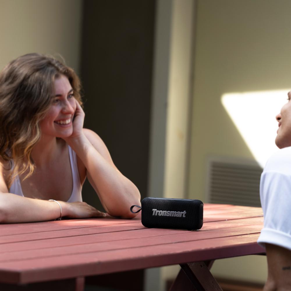 Tronsmart Trip 2 Portable Outdoor Speaker, SoundPulse Deep Bass, 42mm Full-Range Driver, Dual Passive Radiators, Bluetooth 5.3, IPX7 Waterproof, 20H Playtime, Built-in Mic, Type-C Charging