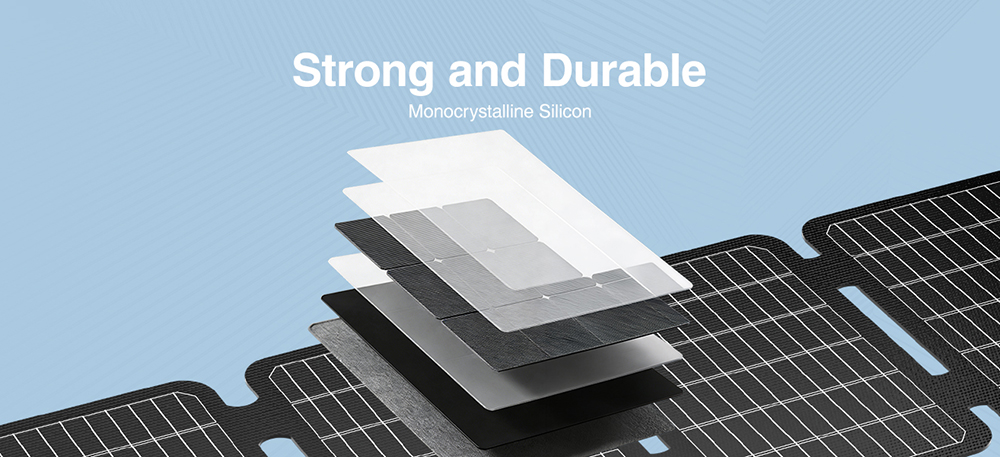 Panneau solaire pliable VTOMAN VS40 40 W, cellules monocristallines haute efficacité (25 %), charge rapide PD 30 W USB-C et USB-A, étanchéité IP67, idéal pour le camping, les caravanes, la randonnée et les stations d'alimentation.