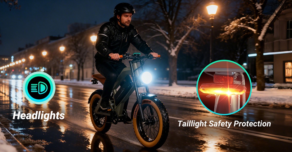 ZONVEER M20 Electric Bike, 1500W Peak (750W Rated) Geared Hub Motor, 48V 18.2Ah Battery, 55km/h Max Speed, 100km Range, Full Suspension, 20