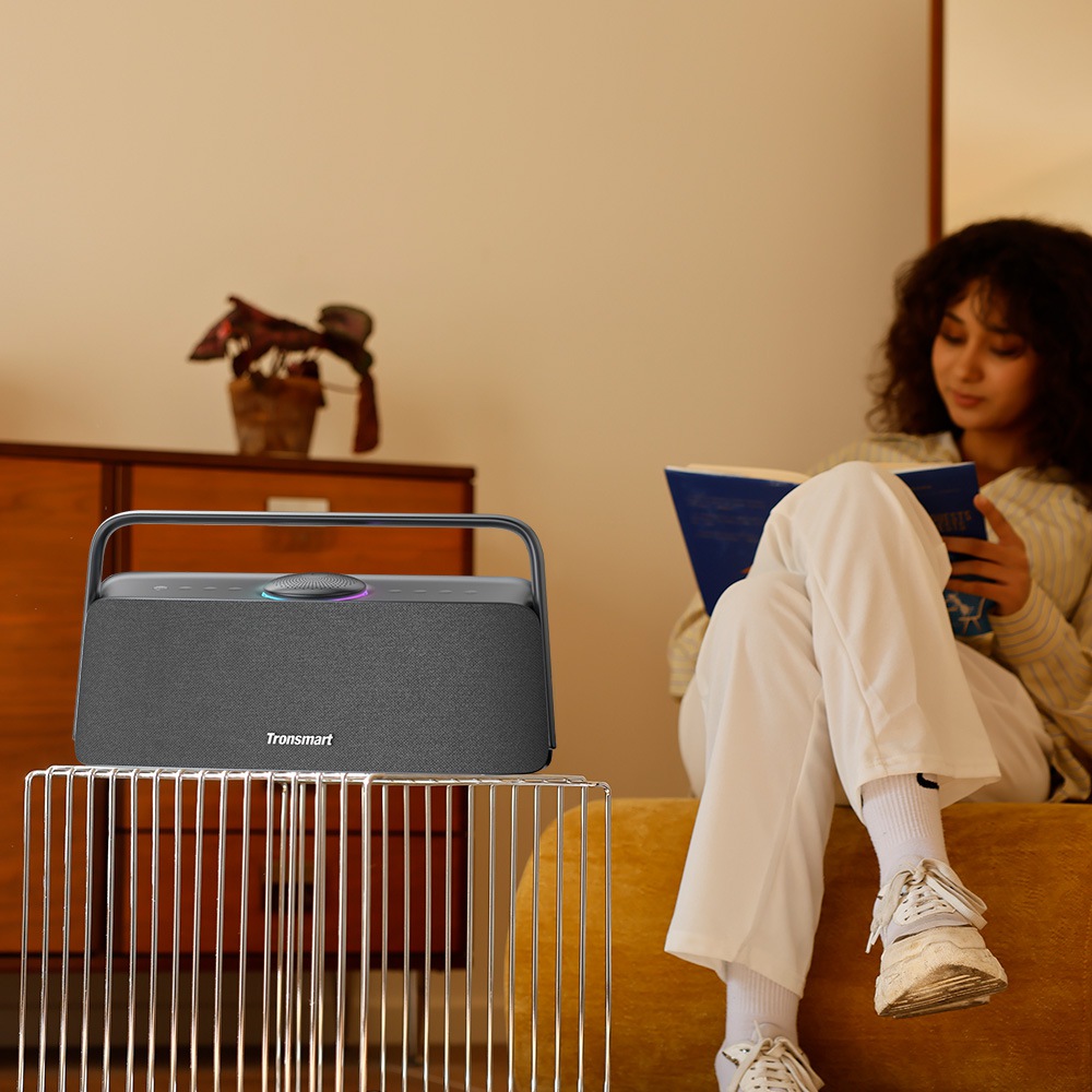 Tronsmart Fiitune X30 otthoni audio hangszóró, 80 W-os térbeli hangzás, nagy felbontású LDAC vezeték nélküli hangzás, 2.2.1 akusztikus rendszer, 40 kHz-es hangtartomány, Bluetooth 5.3, IPX6 vízállóság, 14 órás lejátszási idő