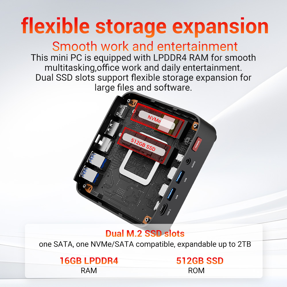 Firebat R3-7430U-16G+512G- Mini PC EU
