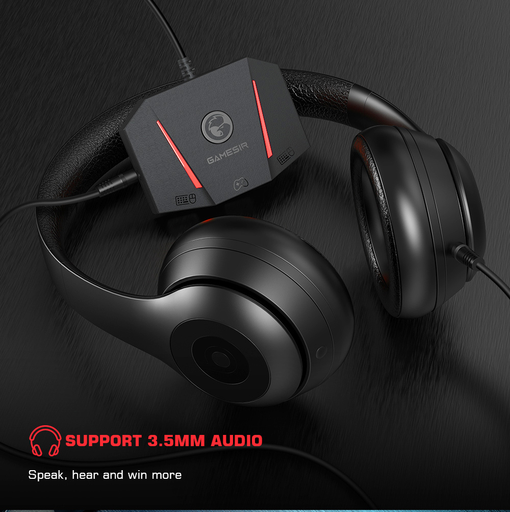 GameSir VX2 AimBox Keyboard & Mouse Adapter for FPS Gaming, Agility Translation Technology, Multi-Platform Console Converter with 3.5mm Audio Jack, Supports PS5/PS4/Xbox/Switch