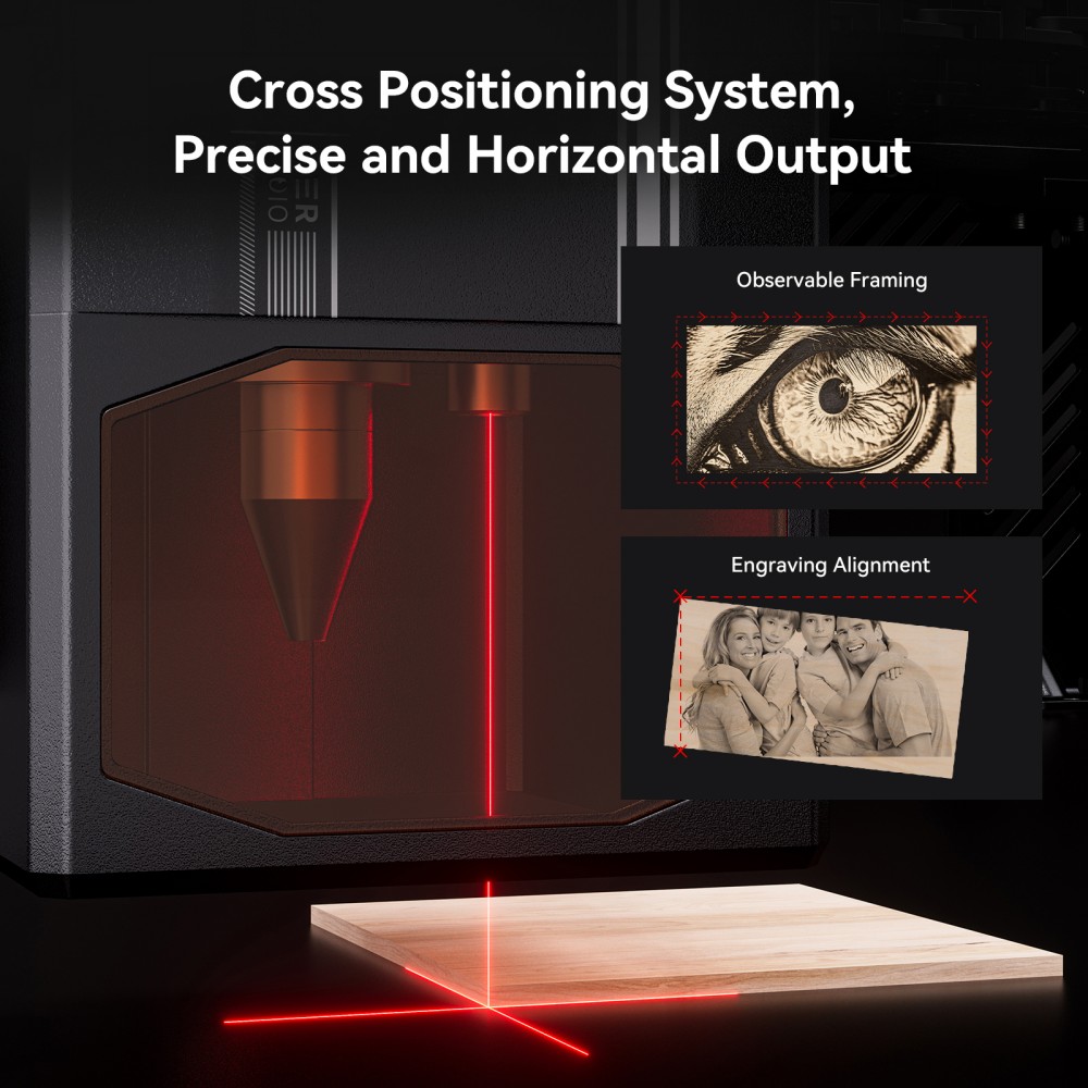 ATOMSTACK A70 MAX 70W Laser Engraver Cutter, 800×850mm Working Area, 400mm/s Speed, 0.02mm Precision, One-Click Auto Focus, Offline Touchscreen Control, Intelligent Air Assist, Dual-Rail Motion System, Flame Detection, Power-Loss Resume