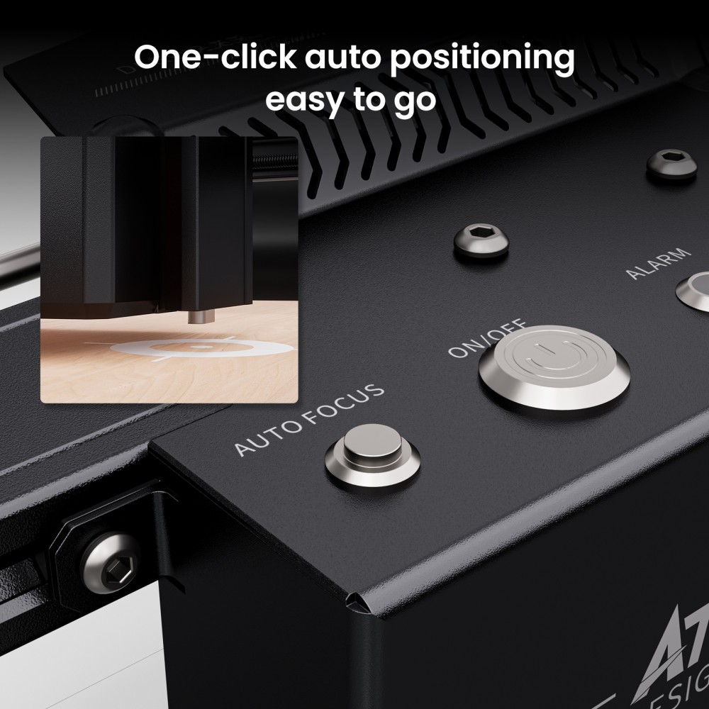 ATOMSTACK A70 MAX 70W Laser Engraver Cutter, 800×850mm Working Area, 400mm/s Speed, 0.02mm Precision, One-Click Auto Focus, Offline Touchscreen Control, Intelligent Air Assist, Dual-Rail Motion System, Flame Detection, Power-Loss Resume