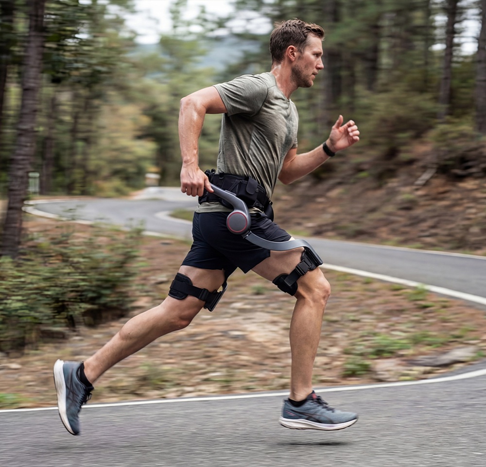 AstroShell Alpha 1 Leg Exoskeleton, 1000W Peak Power, 2ms Response Time, Aerospace Magnesium Alloy Frame, Dual Hot-Swap Batteries, 24km Range, 8H Runtime, 15-Second Quick Wear, IP54 Water Resistant