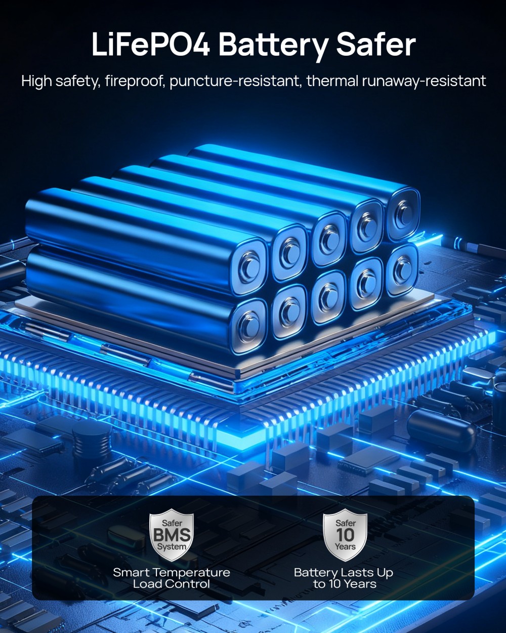DaranEner NEOS Tragbare Powerstation, 288 Wh LiFePO4-Akku, 600 W reiner Sinus-Wechselstromausgang, 1200 W Spitzenausgang, 80 W Solareingang, 100 W USB-C PD, Dual DC5521, 120 W Kfz-Steckdose, MPPT, BMS, USV, über 3500 Ladezyklen