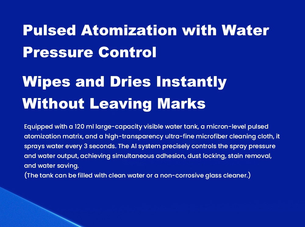 Liectroux G8 Window Cleaning Robot, 3000Pa Suction, 55N Downforce, Dry & Wet Mop, 3-in-1 Spray, Wipe & Squeegee Cleaning, 120mL Water Tank, App & Remote Control, 2-Way Water Spray, Bionic Edge & Corner Cleaning