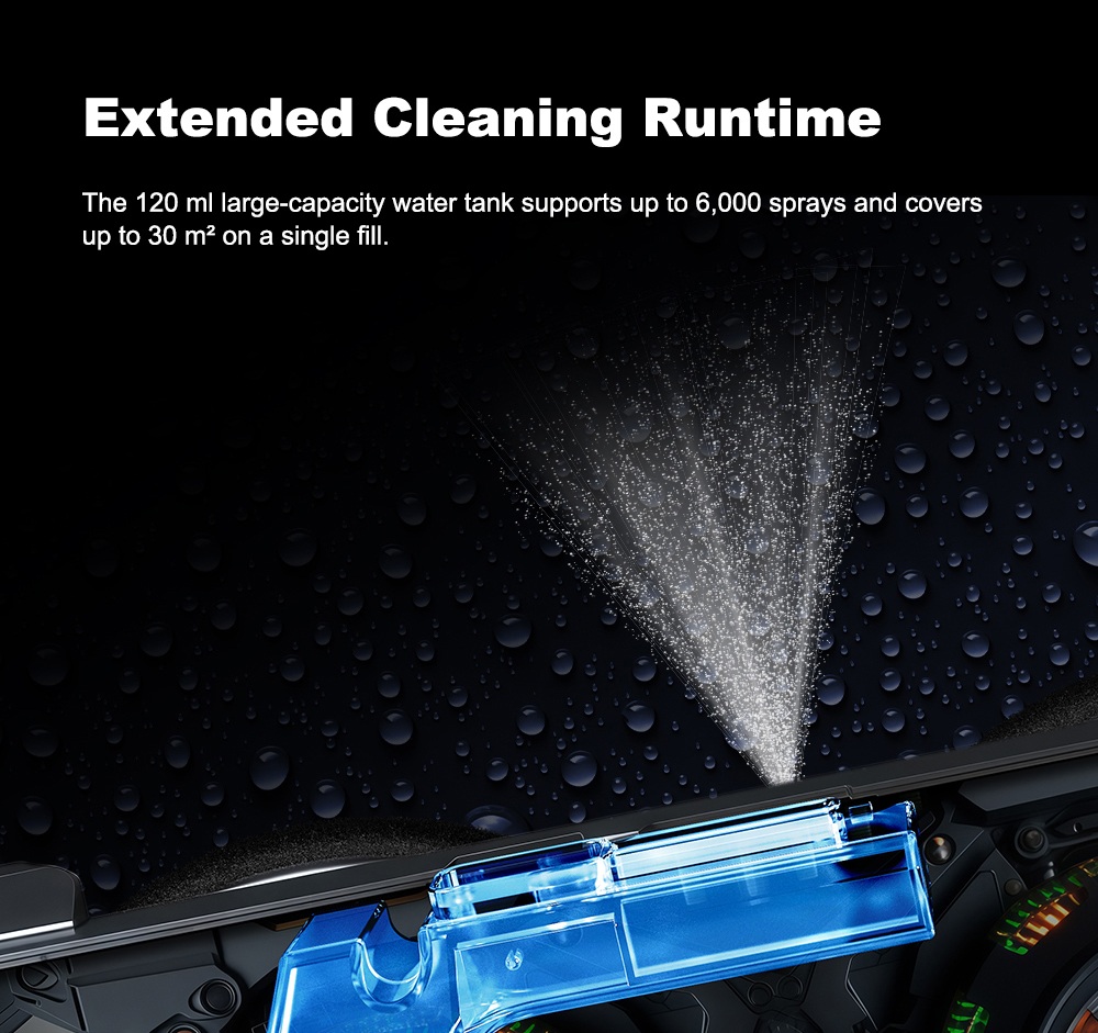 Liectroux G8 Window Cleaning Robot, 3000Pa Suction, 55N Downforce, Dry & Wet Mop, 3-in-1 Spray, Wipe & Squeegee Cleaning, 120mL Water Tank, App & Remote Control, 2-Way Water Spray, Bionic Edge & Corner Cleaning
