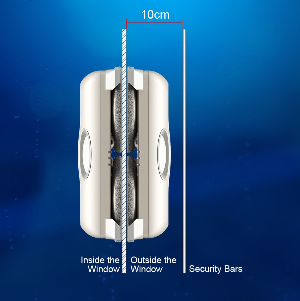 Liectroux G8 Window Cleaning Robot, 3000Pa Suction, 55N Downforce, Dry & Wet Mop, 3-in-1 Spray, Wipe & Squeegee Cleaning, 120mL Water Tank, App & Remote Control, 2-Way Water Spray, Bionic Edge & Corner Cleaning