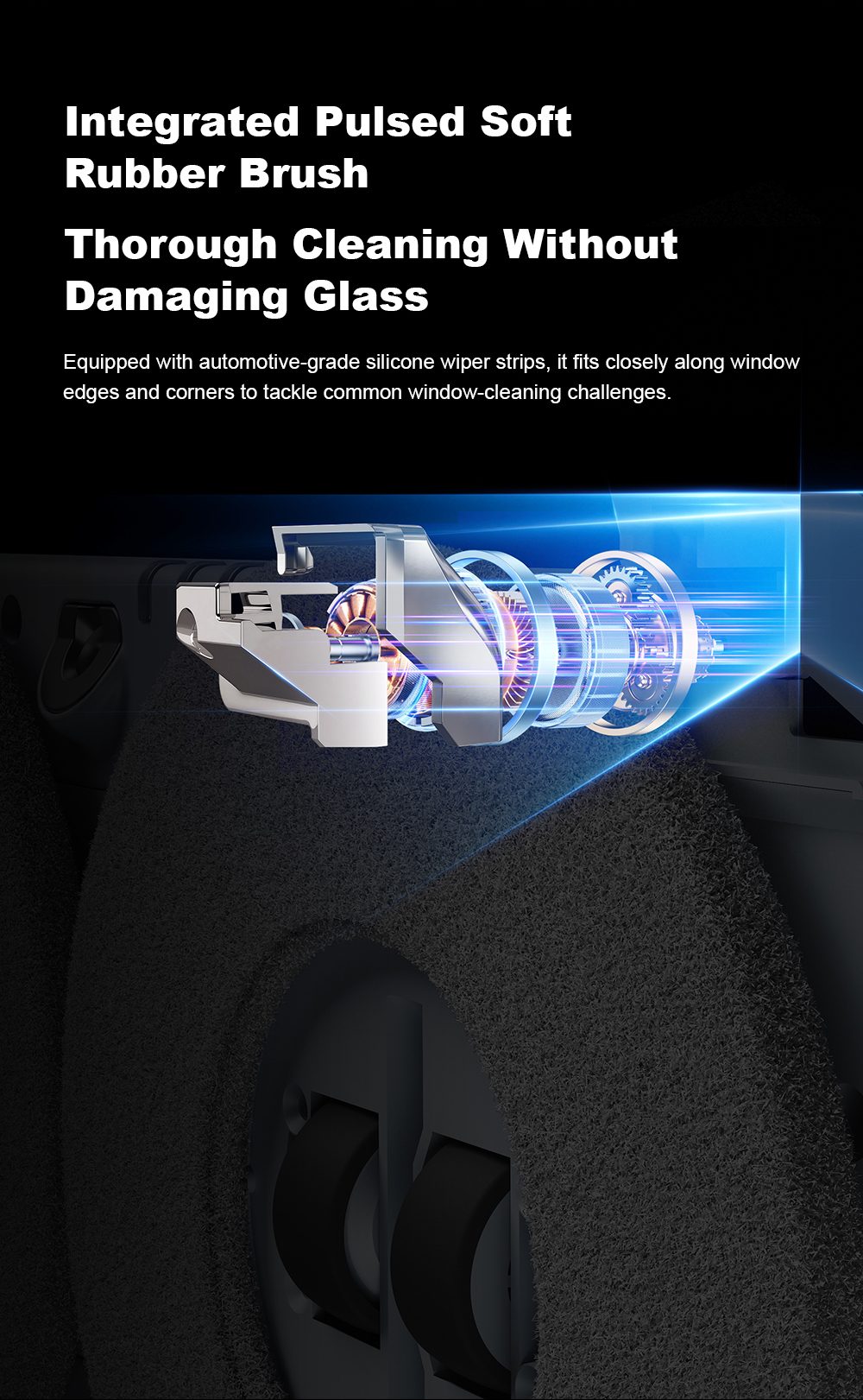 Liectroux G8 Window Cleaning Robot, 3000Pa Suction, 55N Downforce, Dry & Wet Mop, 3-in-1 Spray, Wipe & Squeegee Cleaning, 120mL Water Tank, App & Remote Control, 2-Way Water Spray, Bionic Edge & Corner Cleaning