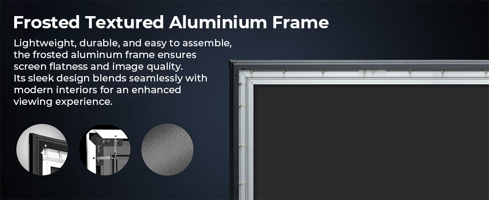 ProjeStar 120" Écran de projection, écran 4K UHD à ultra courte focale, PET Crystal ALR, rejet de 85 % de la lumière ambiante, gain de 0,6, 160 ° Grand angle de vision, rapport d'aspect 16:9, compatible 3D