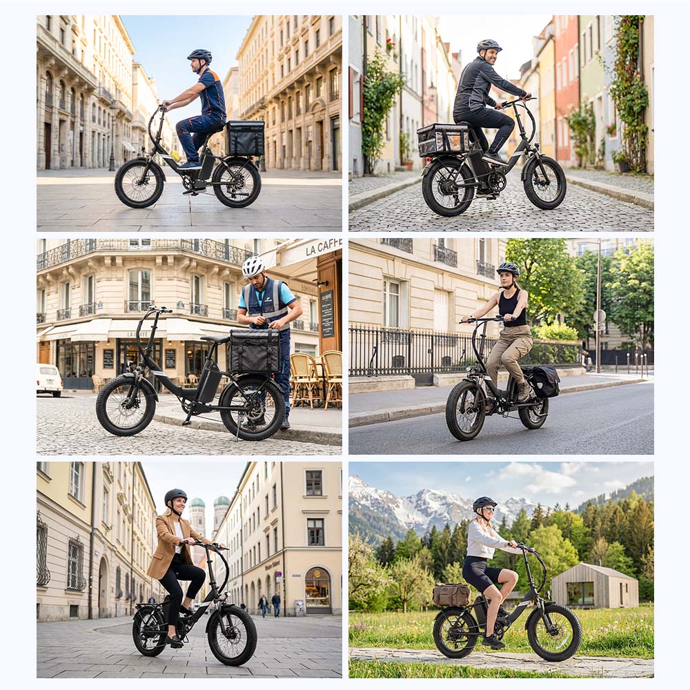 Touroll S3 Step-Thru Electric Bike, 250W Motor, 36V 13Ah Battery, 20