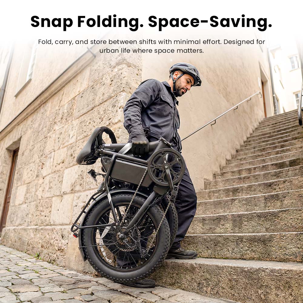 Touroll S3 Step-Thru Electric Bike, 250W Motor, 36V 13Ah Battery, 20
