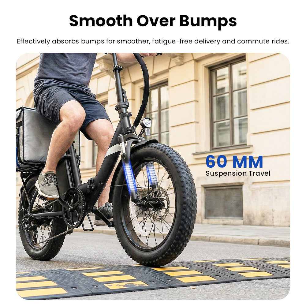 Touroll S3 Step-Thru Electric Bike, 250W Motor, 36V 13Ah Battery, 20