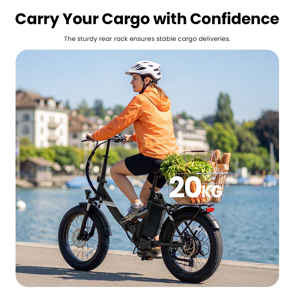 Touroll S3 Step-Thru Electric Bike, 250W Motor, 36V 13Ah Battery, 20