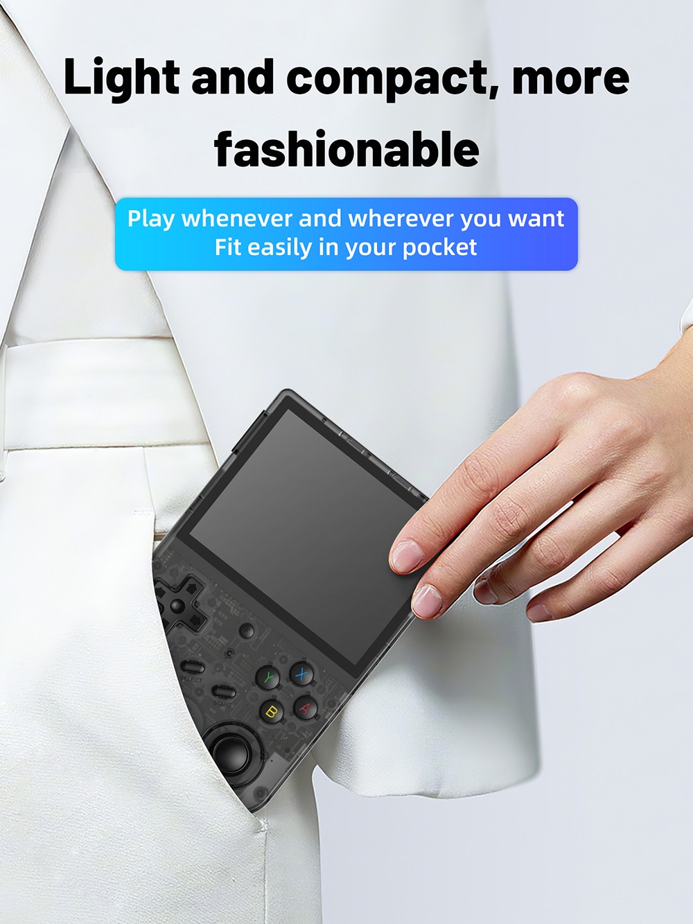 ANBERNIC RG353V Portable Retro Game Console, Android + Linux Dual OS, RK3566 Chip, 3.5