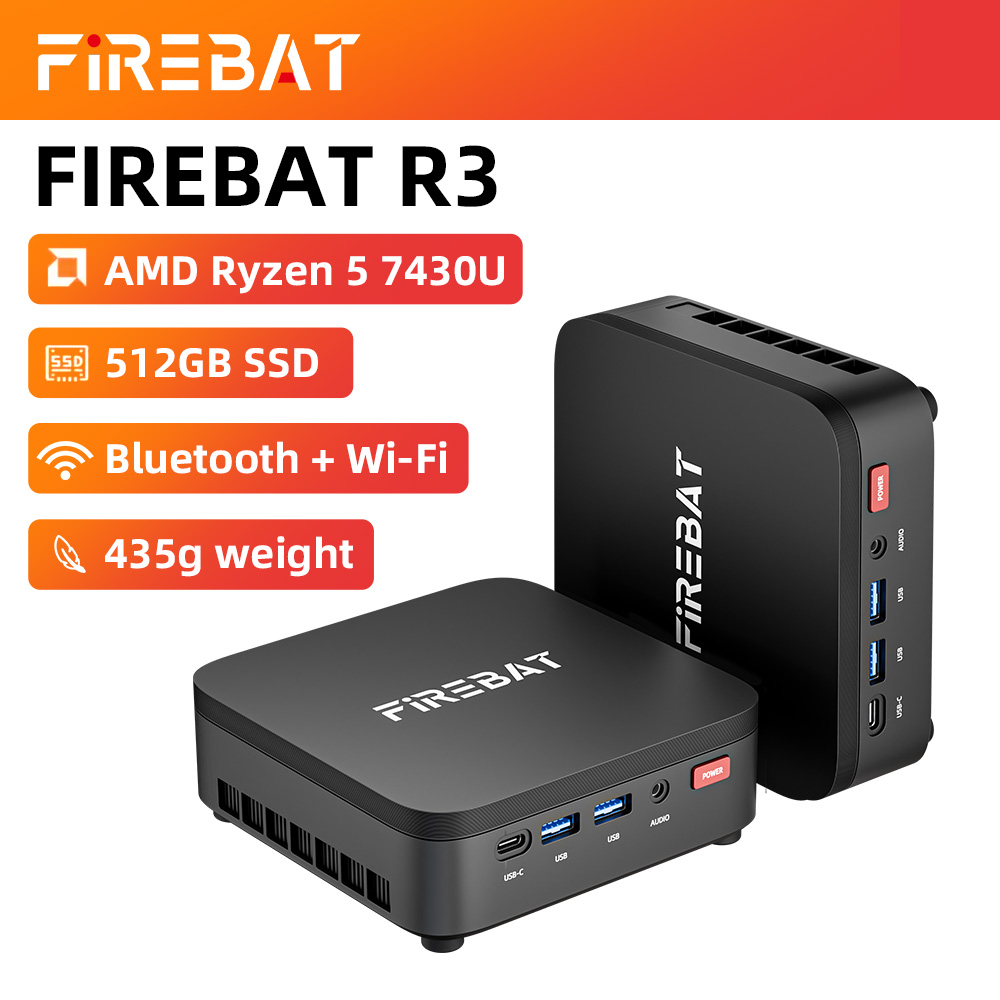 Firebat R3-7430U-16G+512G- Mini PC EU