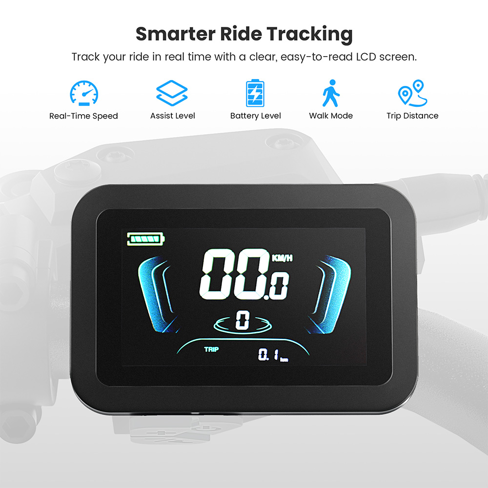 Touroll J1 Trekking Bike, 250W Motor, 36V 15.6Ah Battery, 27.5
