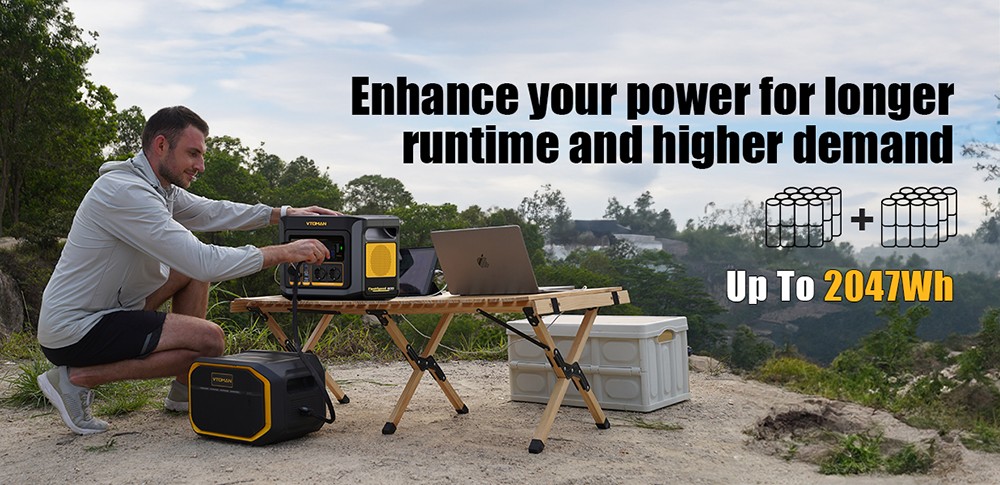 VTOMAN FlashSpeed 600 Portable Power Station, 499Wh LiFePO4 Battery, 600W AC Output, 1200W Peak Power, V-Beyond Technology, 2×100W USB-C PD, 400W AC Fast Charging, UPS Backup, Expandable Capacity