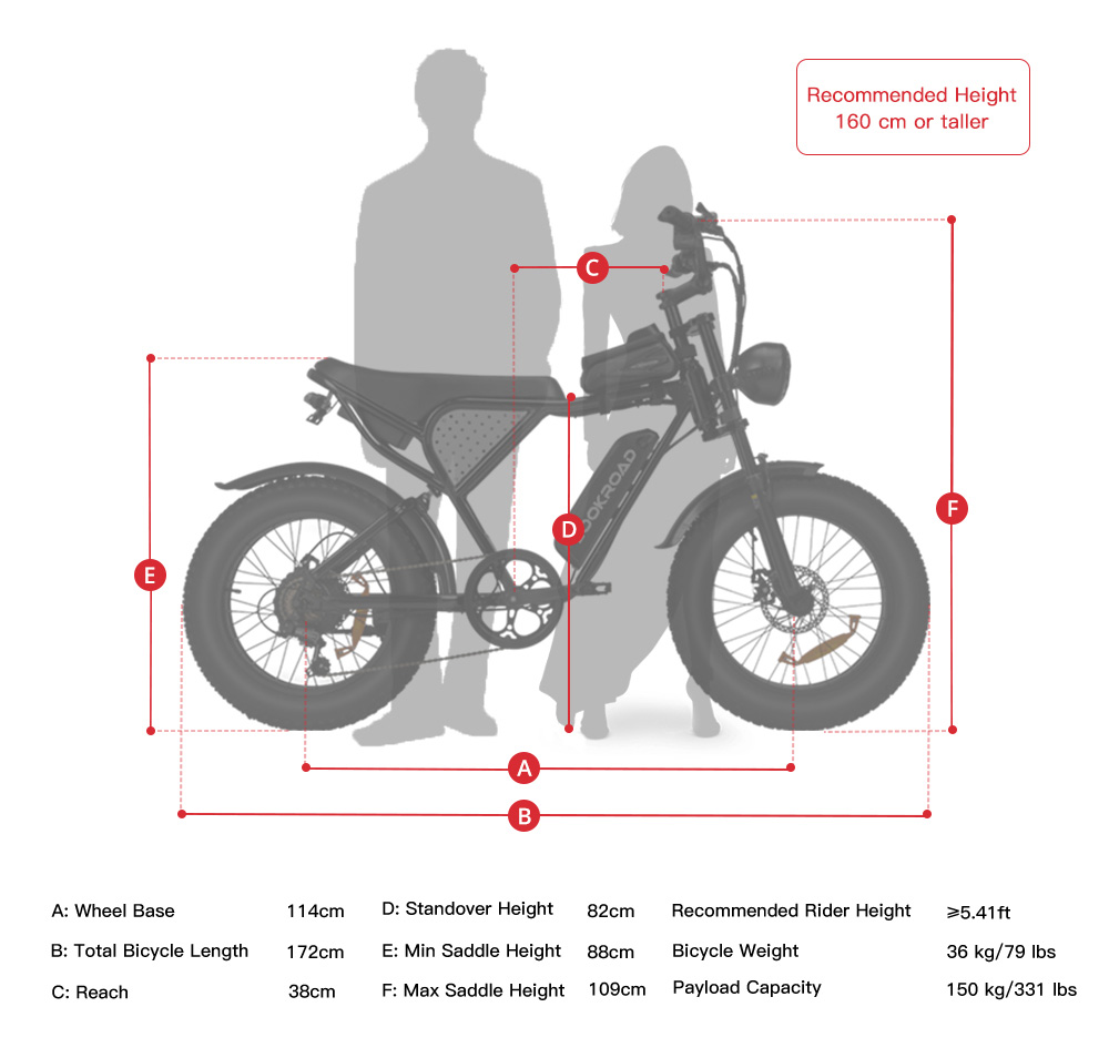 LOOKROAD L20 MIN Elektrofahrrad, 1000-W-Motor, 48-V-15,6-Ah-Akku, 50 km/h Höchstgeschwindigkeit, 90 km Reichweite, 20×4,0-Zoll-Fatbike-Reifen, Shimano 7-Gang-Schaltung, Federgabel, mechanische Scheibenbremsen, LCD-Display