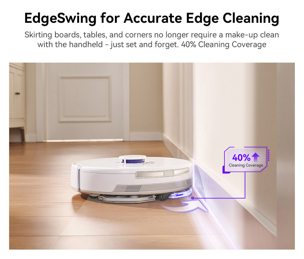 Refurbished Narwal Freo X Plus Robot Vacuum Cleaner, 7800Pa Suction, 210min Runtime, Tri-Laser Structured Light, Zero-Tangling Floating Brush, 1L Dust Bin, 280ml Water Tank
