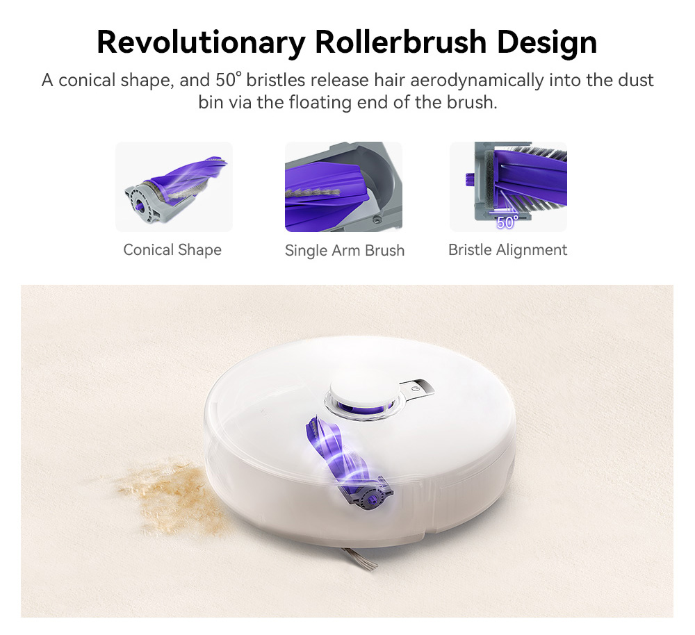 Refurbished Narwal Freo X Plus Robot Vacuum Cleaner, 7800Pa Suction, 210min Runtime, Tri-Laser Structured Light, Zero-Tangling Floating Brush, 1L Dust Bin, 280ml Water Tank