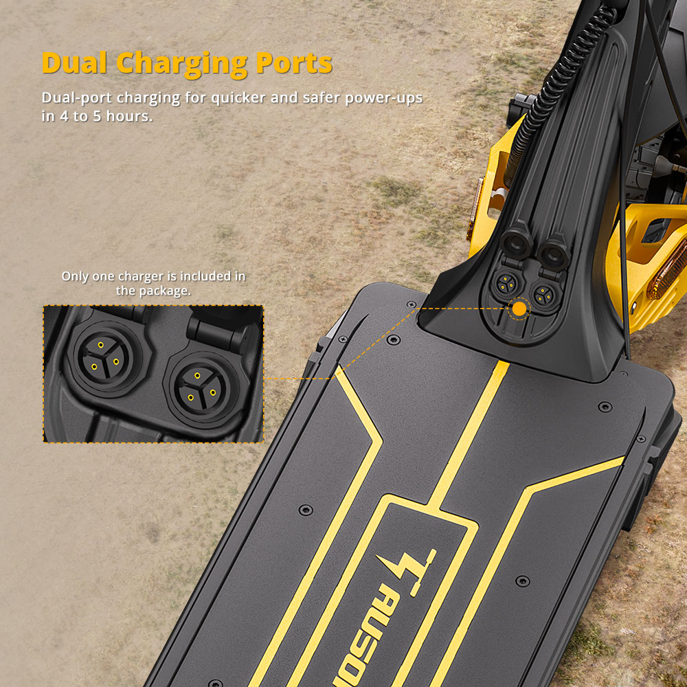 Refurbished Ausom Leopard DT1 Pro Electric Scooter, 52V 2*1000W with 60KMH Speed, 75-KM Range