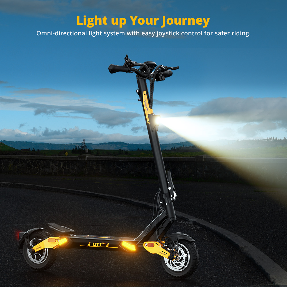Refurbished Ausom Leopard DT1 Pro Electric Scooter, 52V 2*1000W with 60KMH Speed, 75-KM Range