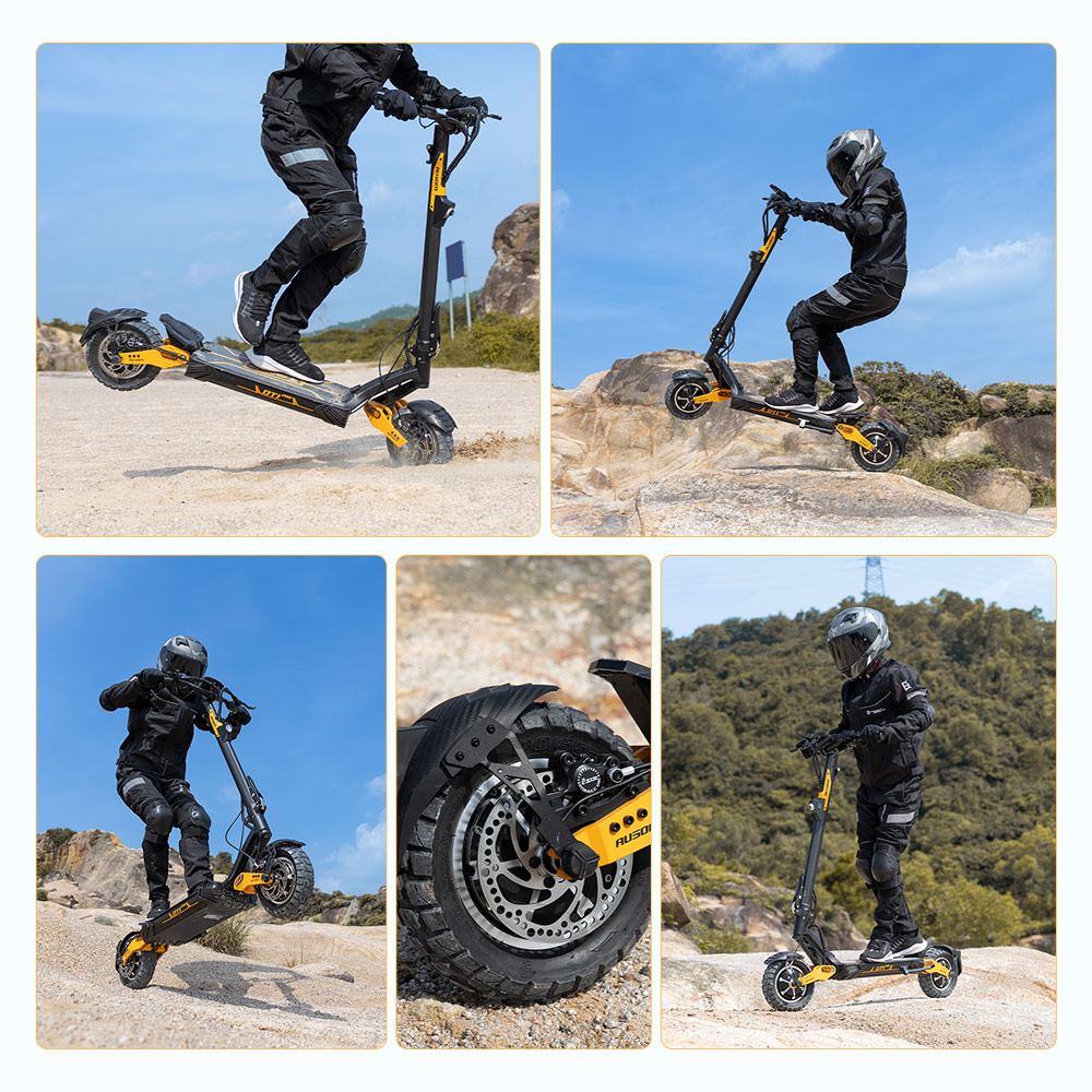 Refurbished Ausom Leopard DT1 Pro Electric Scooter, 52V 2*1000W with 60KMH Speed, 75-KM Range