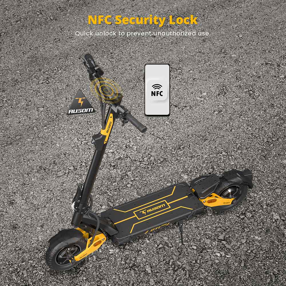Refurbished Ausom Leopard DT1 Pro Electric Scooter, 52V 2*1000W with 60KMH Speed, 75-KM Range