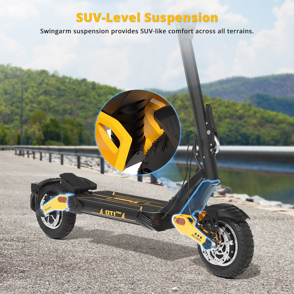 Refurbished Ausom Leopard DT1 Pro Electric Scooter, 52V 2*1000W with 60KMH Speed, 75-KM Range