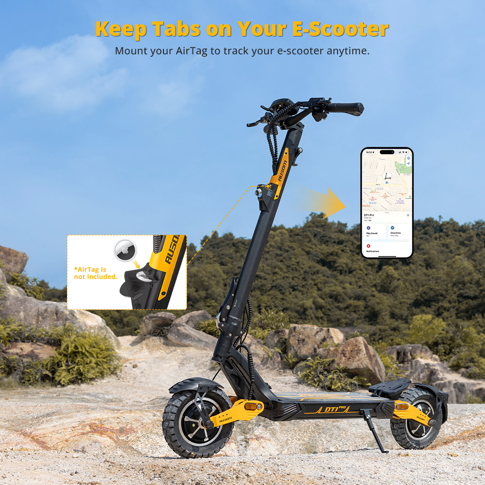 Refurbished Ausom Leopard DT1 Pro Electric Scooter, 52V 2*1000W with 60KMH Speed, 75-KM Range