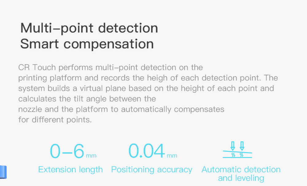 Creality CR Touch Auto Leveling Standard Kit for Most FDM 3D Printers, Electromagnetic Components + Photoelectric Sensor