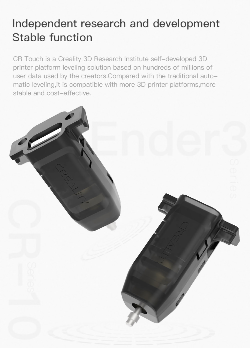 Creality CR Touch Auto Leveling Standard Kit for Most FDM 3D Printers, Electromagnetic Components + Photoelectric Sensor
