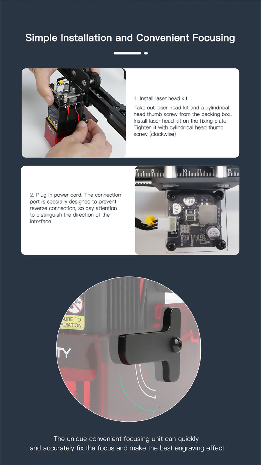 Creality Ender-3 S1/S1 Pro CV-Laser Module 24V 1.6W